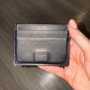 Dolce & Gabbana Textured Black Card Holder